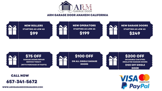 Arm garage door Anaheim CA